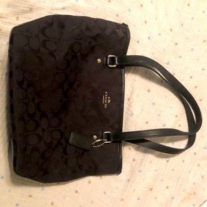 Black coach purse